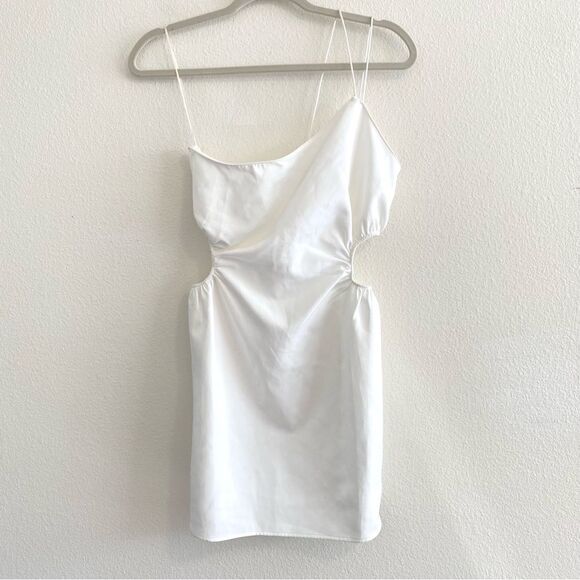 NWT ZARA Asymmetrical Cut Out Strappy Short Mini Dress Size Small - Picture 5 of 13